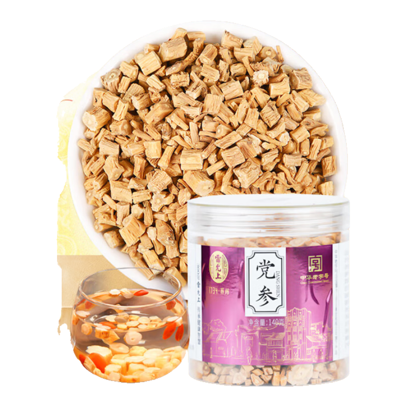 雷允上 黨參140g 甘肅黨參條主根干貨 罐裝自用煲湯材料養(yǎng)生茶