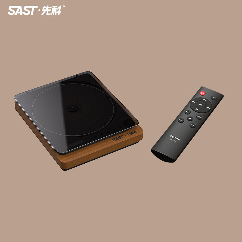 先科sa-058a迷你cd机复古蓝牙播放机发烧级小型听专辑黑胶cd光盘纯