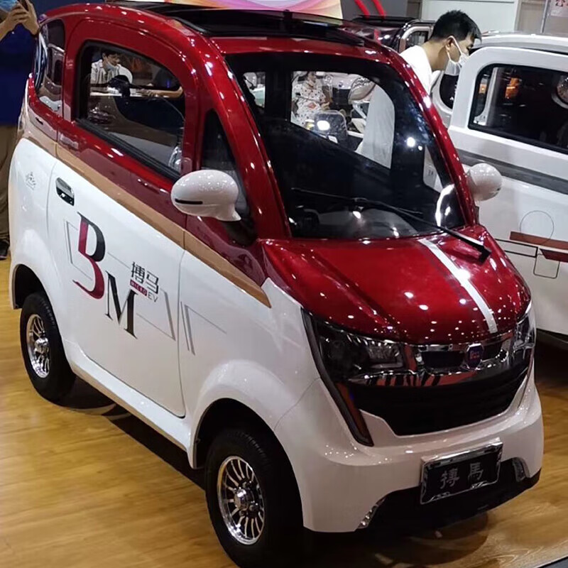 东然博马电动四轮车家用新能源电动汽车四轮代步车四轮电动车60v 蓝色