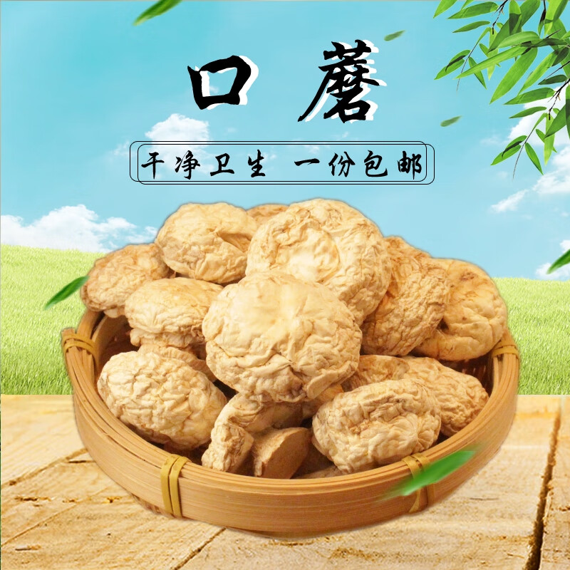 白蘑蘑菇干货 农家口蘑张家口坝上土特产小鸡炖蘑菇新货散装 200g 200