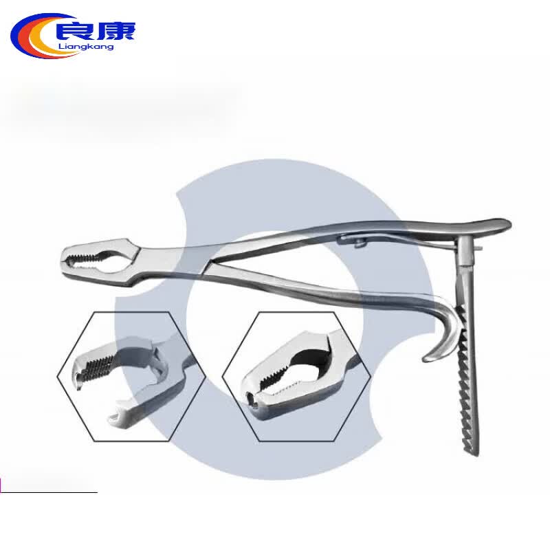 宠物骨科器械 带齿 mini迷你持骨钳 kern骨盆四齿复位钳 四齿持骨钳