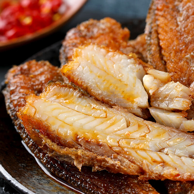 鱼肉即食下饭菜海鲜熟食香辣小黄鱼罐装 五香黄花鱼罐头150g*10罐