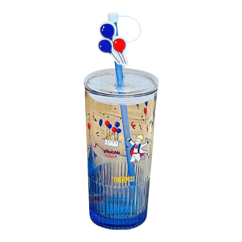 膳魔师（THERMOS） 【小王子】蓝色吸管玻璃杯 565ml 69.0元（合69元/件）
