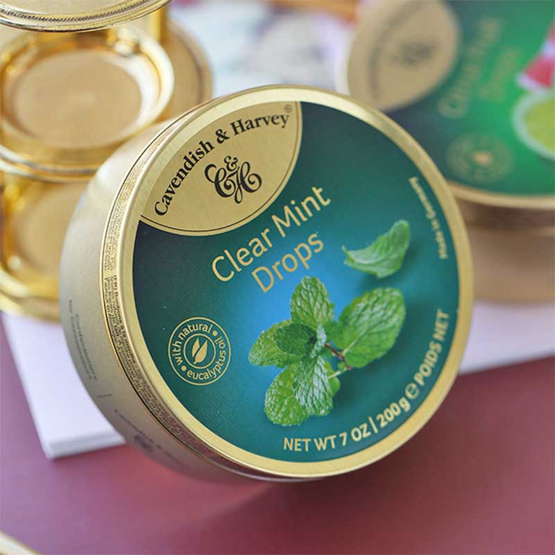 嘉云糖果薄荷糖硬糖清新糖果送女友 清新薄荷味200克装一盒