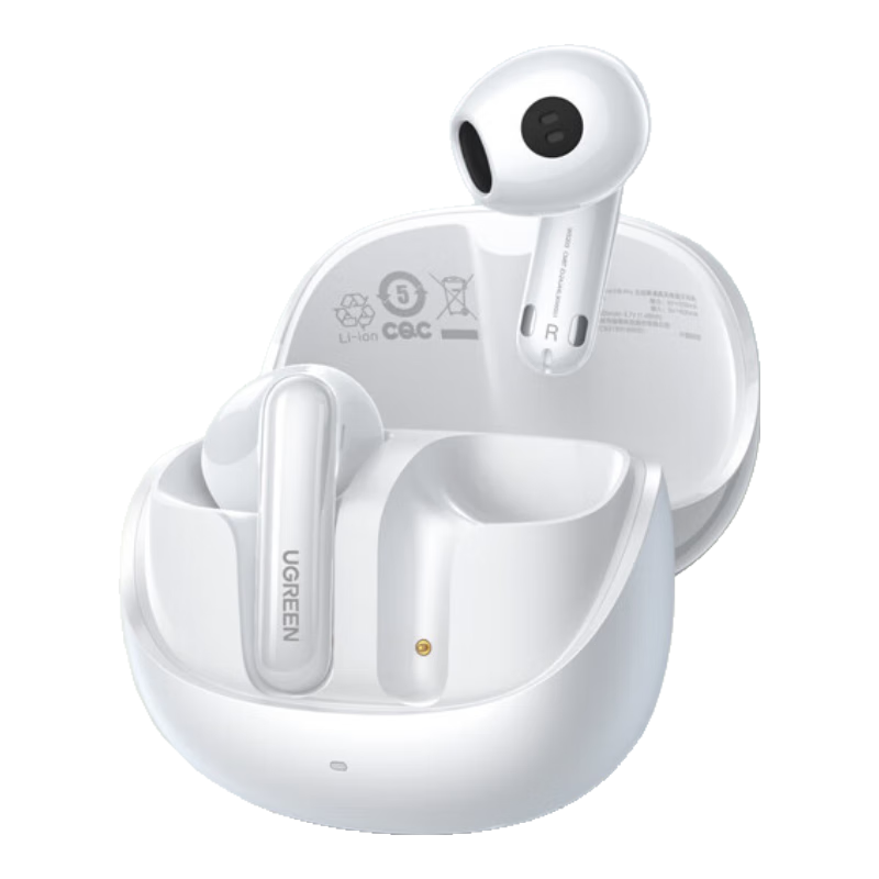绿联Hitune H6 Pro 蓝牙耳机半入耳自适应降噪音乐耳机长续航运动无线适用于苹果华为小米