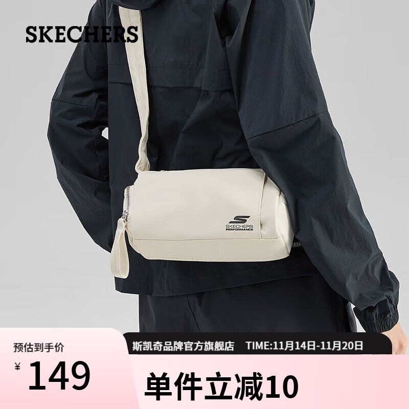 斯凯奇（Skechers）单肩包健身瑜伽包MINI吐司包防泼