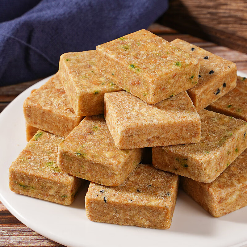 压缩饼干独立包装粗粮健身代餐零食休闲小吃学生早餐饱腹食品 木糖醇压缩饼干5包