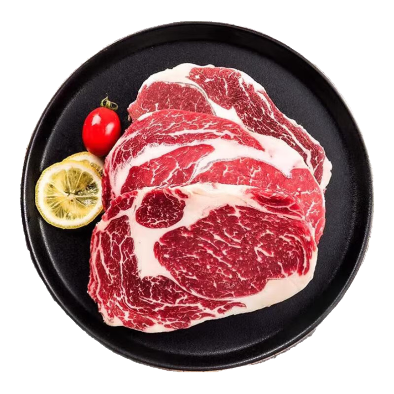西捷谷飼眼肉原切牛排600g進(jìn)口牛扒健身減脂新鮮牛肉兒童牛排 谷飼原切肉眼牛排600g*1包