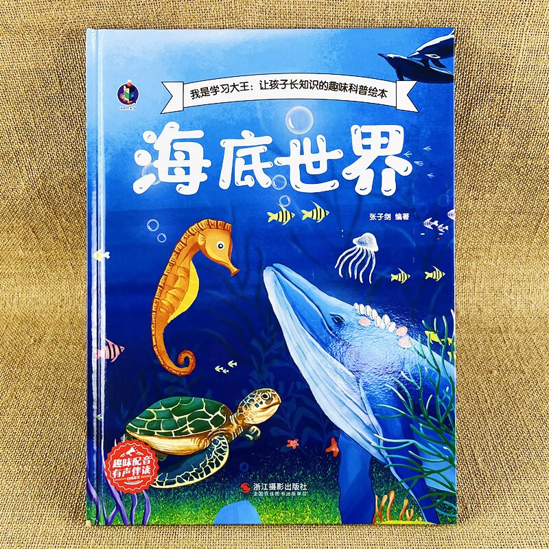 绘本子阅读四五36岁16开a4硬皮适合小中大班幼儿早教有关鱼的故事书