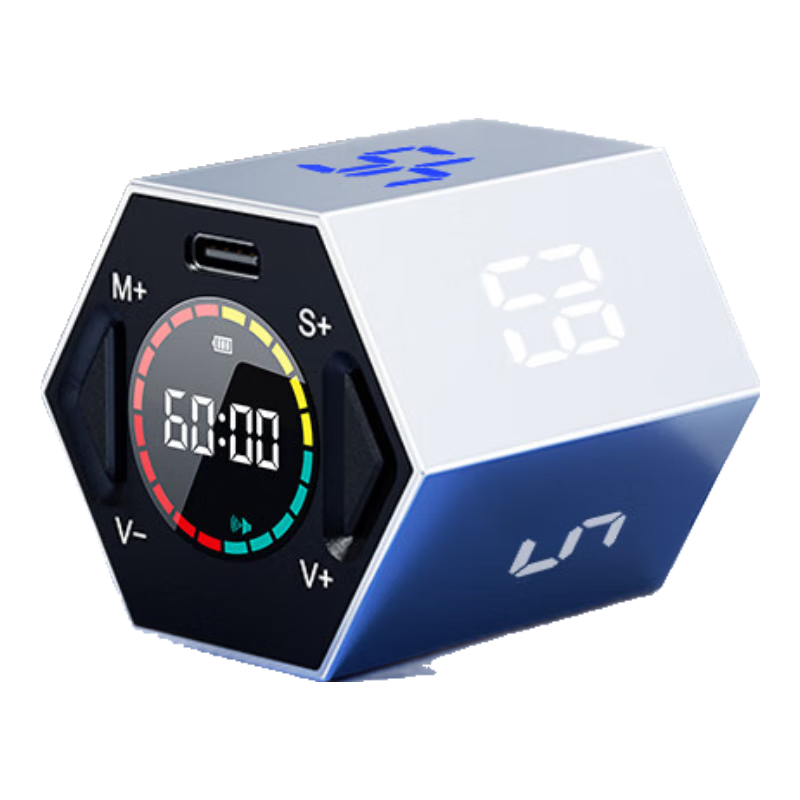 綠巨能（llano）翻轉(zhuǎn)計時器學習自律兒童時間管理器定時器學生可視化倒計時提醒辦公廚房作業(yè)時間小方開學季禮物