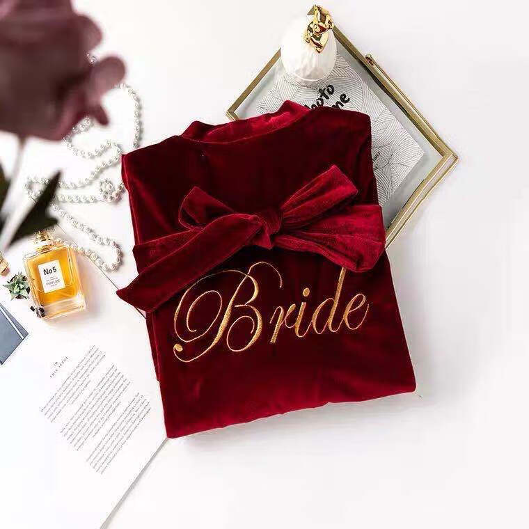 金丝绒新娘款酒红色 m号80105斤