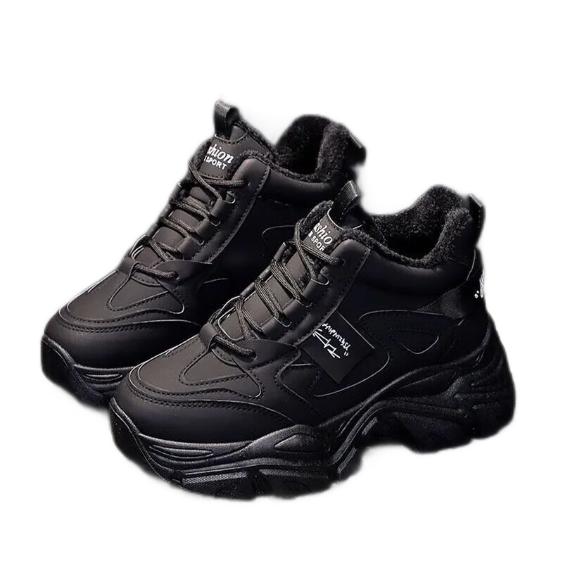 ���ڲ�������ľ�������ЬŮѩ��ѥ2024���¿�ٴ��ױ�ů��ѥ����ŮЬ�¿��ϵ�Ь ��ɫ[����] 37