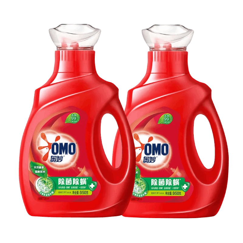 ϴҺȻس99%ȥջ³Ч־ƿװ ʵ2ƿϴҺ950g*2ƿ 20.9Ԫ