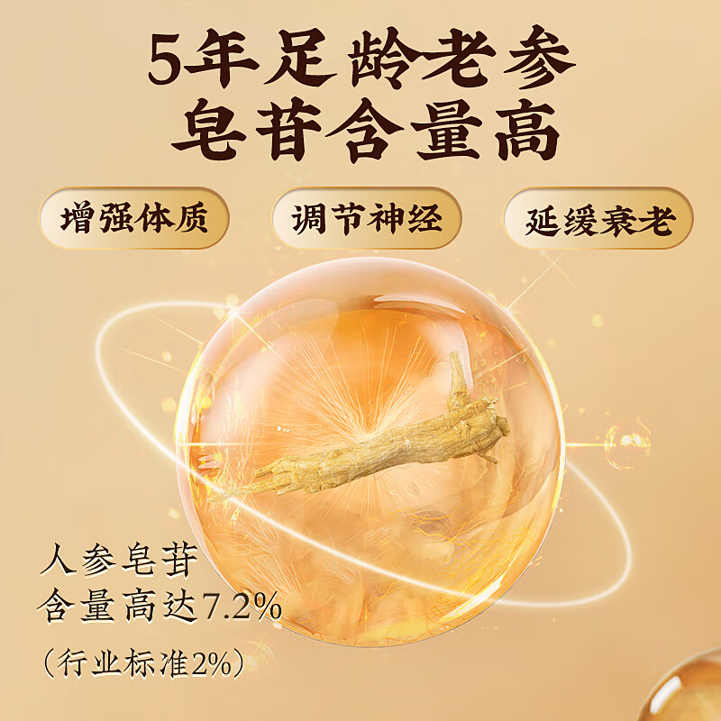 格朗科西洋参片加拿大进口五年花旗参片圆切 70克（35克*2瓶） 5年特级中片礼盒（平均片径15MM）