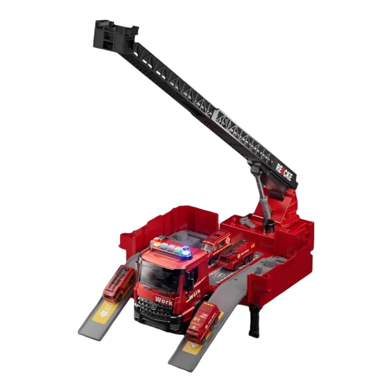 百亿补贴：妈宝孖宝变形云梯消防车玩具1-3-6岁2超大号儿童合金救援汽车男孩生日礼物 69.9元