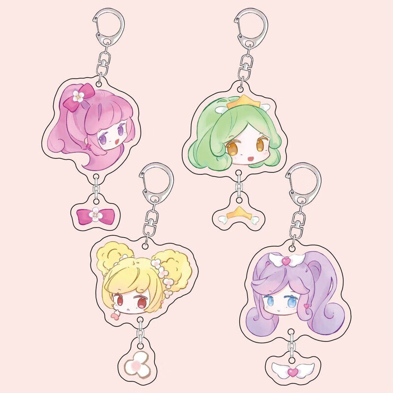 薇欧漫小花仙周边挂件钥匙扣吊坠魔法少女夏安安卡通q版千韩可爱