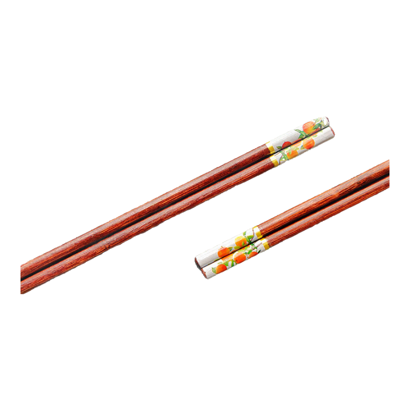 高档楠竹木筷子家用2025新款防霉抗菌防滑中式筷子柿柿如意中式筷 20双 好柿发生