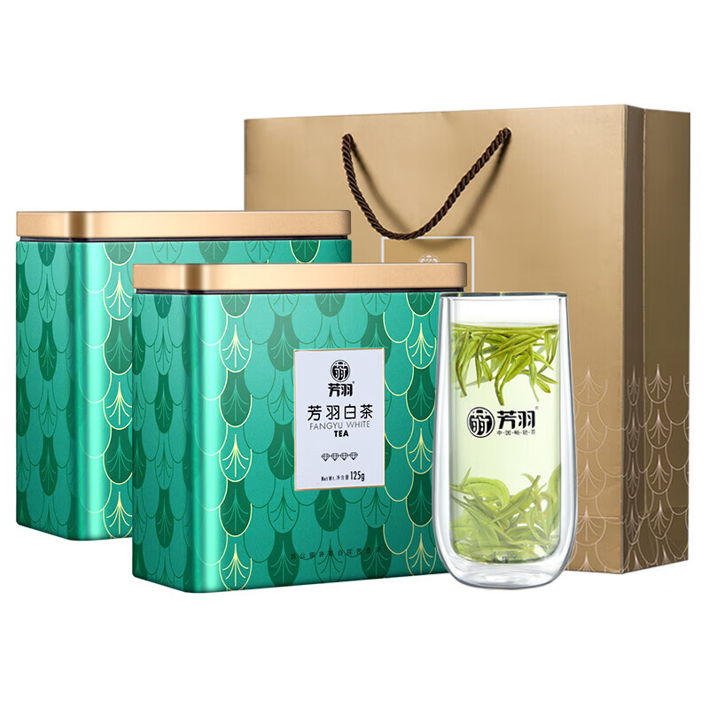 芳羽安吉白茶茶叶礼盒 白茶 250g