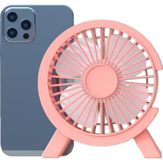 台式桌面小风扇迷你USB充电便携风扇学生静音桌面风扇小型大风力usb插电卧室床上宿舍办公桌 白色小C