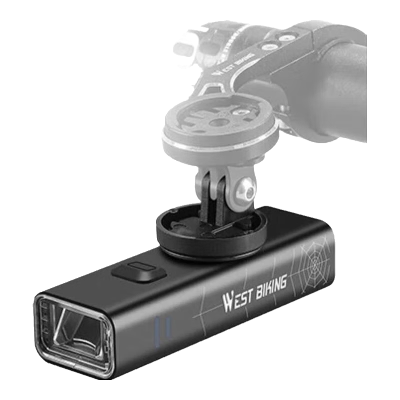 西騎者(WestBiking)XQ2代公路車(chē)自行車(chē)智能碼表前車(chē)燈無(wú)線(xiàn)連接GPS山地里程表騎行設備 400流明車(chē)燈+圓把支架+XQ2碼表