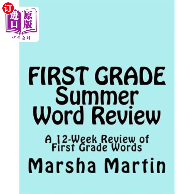 海外直订first grade summer word review: a 12-week review of