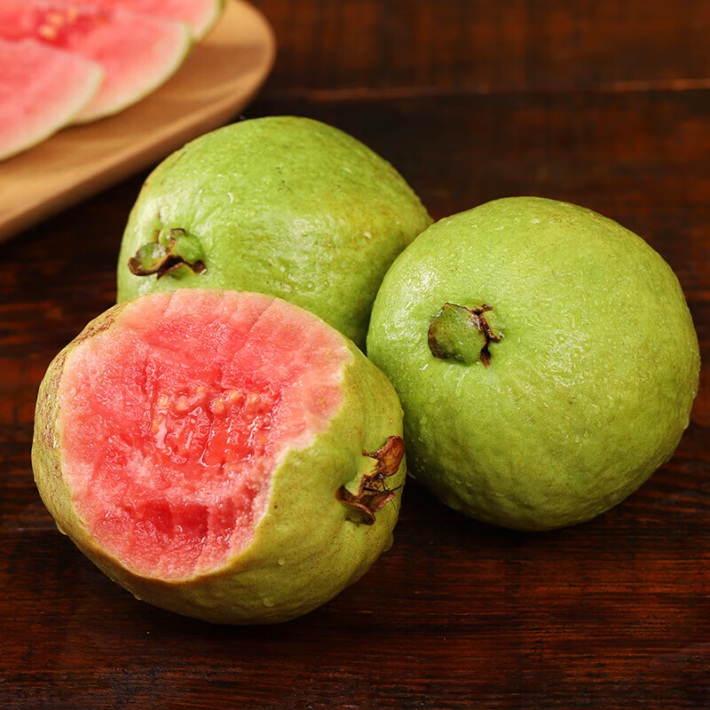 良蚨鲜良蚨鲜广西软糯红心芭乐5斤新鲜水果番石榴脆甜胭脂红巴乐整箱 精选芭乐5斤 单果120g+