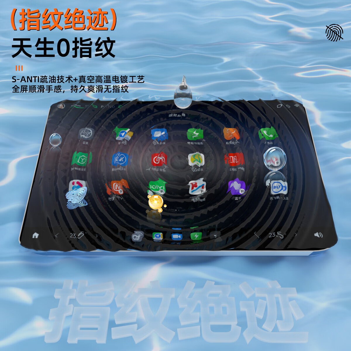 达珀德25款岚图梦想家中控导航一体液晶显示屏幕钢化膜内饰保护膜改装饰 25款梦想家【门碗膜】TPU膜