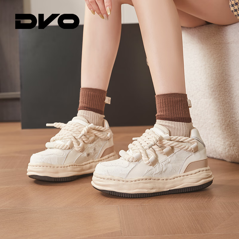 DVO【毒液】7CM隐形内增高鞋男春黑武士轻便厚底鞋百搭休闲面包鞋女 毒液黑 42 男码