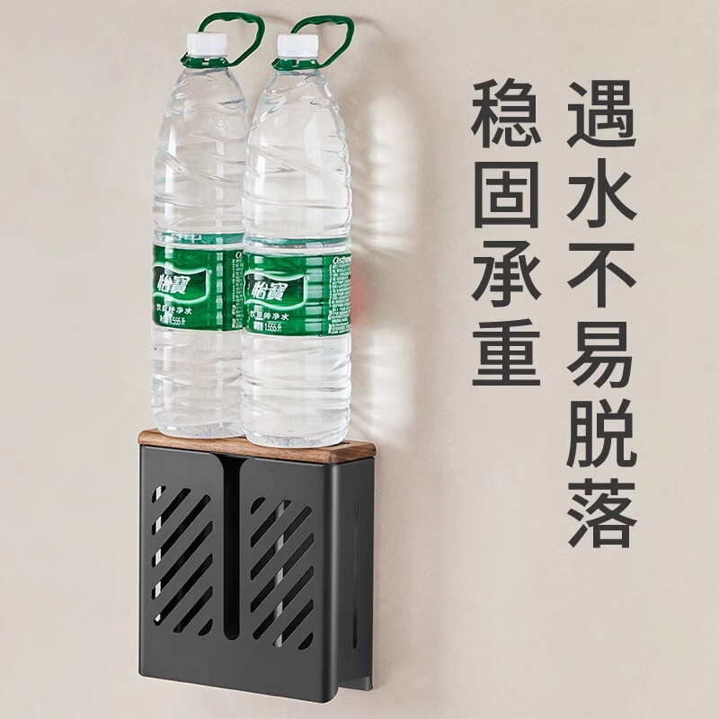 个物胡桃木厨房刀架置物架壁挂式多功能刀架菜刀收纳架一体筷子收纳盒 壁挂式筷子筒【FAS级胡桃木】