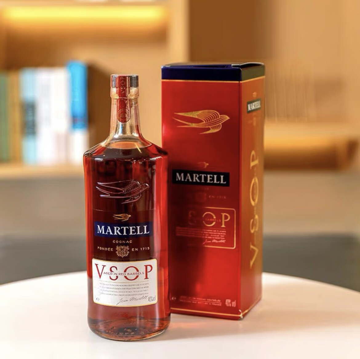 波本雨燕 原装原瓶赤木法国波本VSOP1000ml礼盒装  新版 装  新版