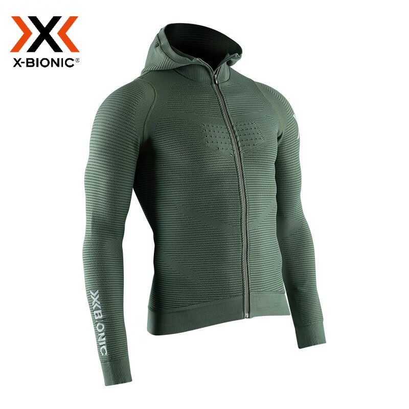 XBIONIC向导运动夹克连帽版中性款ND-YJ51S20U 橄榄绿/云石灰 XL