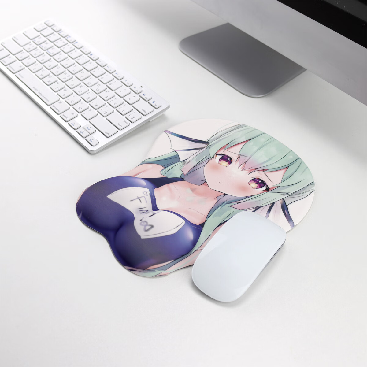 碧蓝航线diy立体超大硅胶护手腕垫游戏美女原神硅胶鼠标垫 图案款式