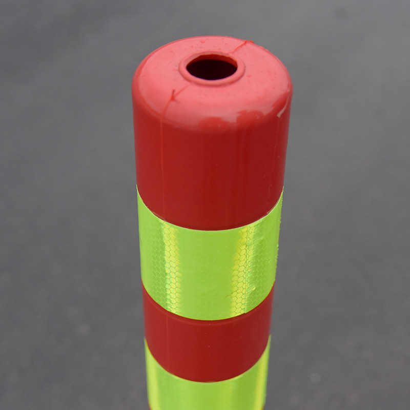 促销75cmpu弹力柱道路隔离桩反光立柱道口柱 塑料警示柱交通设施 高