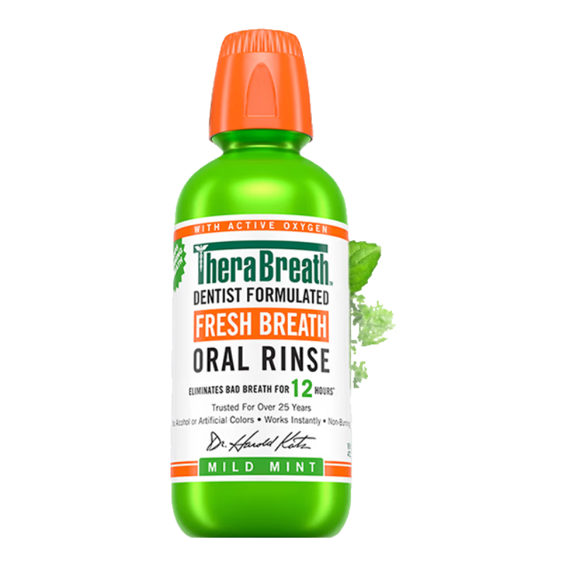 TheraBreath��˹��ʿ����ˮ�ºͳ�Ч���¿���473ml*2ƿ 0�ƾ��־������䷽ 109.65Ԫ