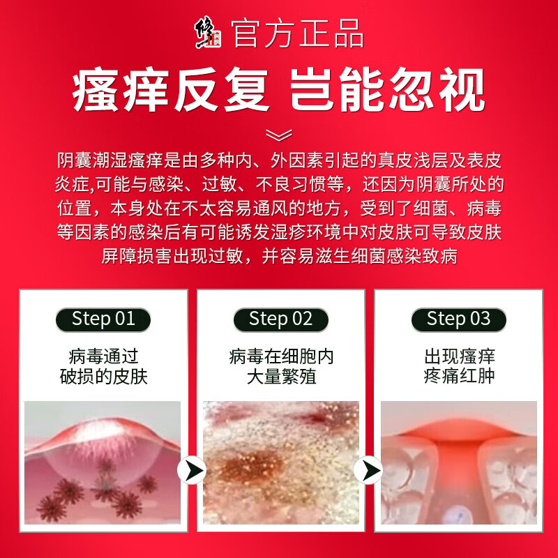 修正阴囊潮湿瘙痒阴囊炎睾丸瘙痒湿疹膏肛门大腿内侧皮肤瘙痒止痒男性 三套实惠周期装（适于中重度型） 阴囊湿疹潮湿瘙痒男人专用止痒去根