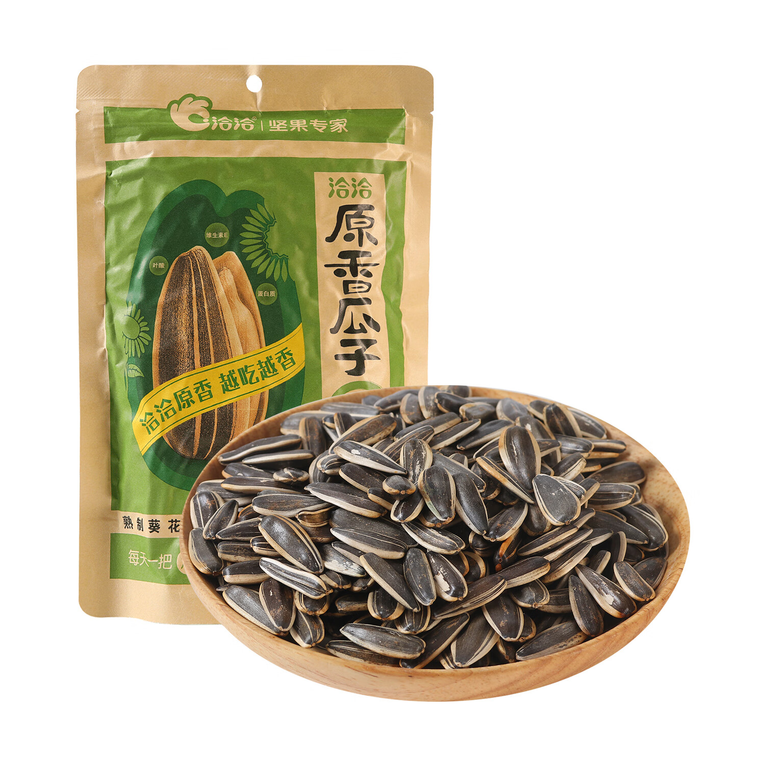 洽洽 原香瓜子（自然原味） 380g 居家下午茶火车旅行 坚果小零食夜宵馋嘴零食