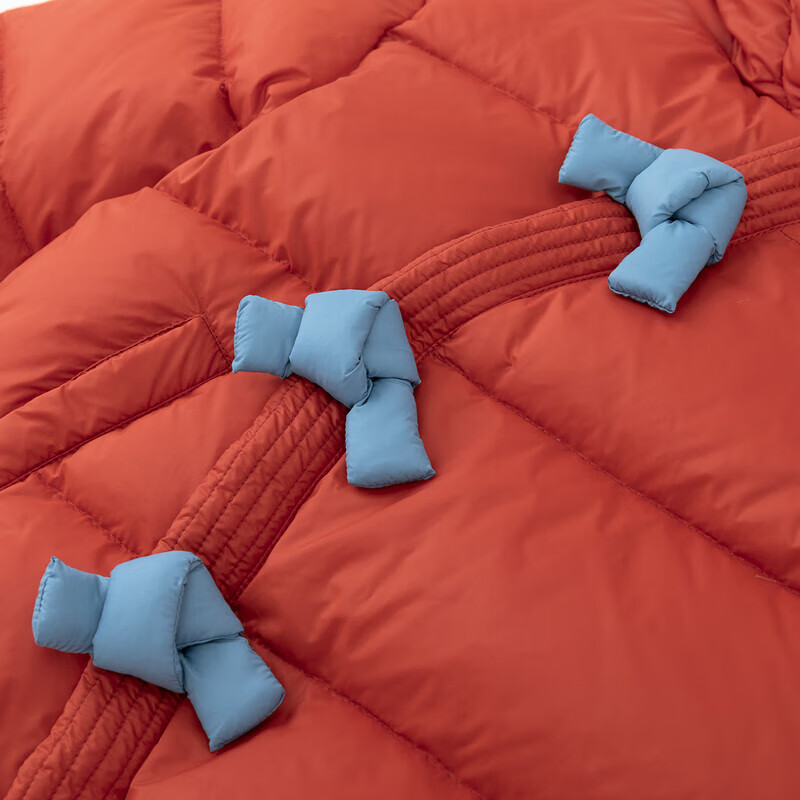 嘟嘟家男童服冬装保暖宝宝外套女童加厚童装小童加绒上装冬季衣服厚 红色 90cm