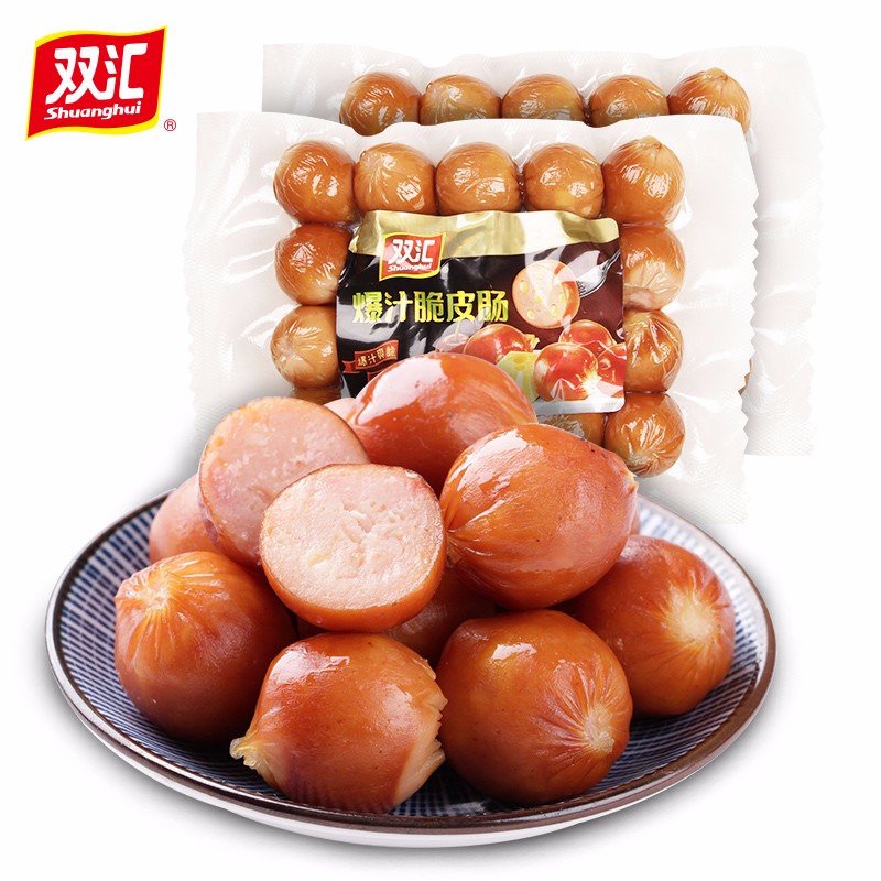 爆汁脆爽双汇芝士脆皮肠4两99元商超149元