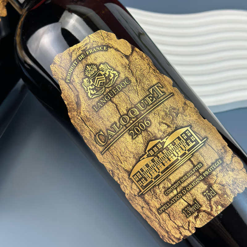 柯洛克法国原瓶进口06金章干红重型瓶身红色蜡封瓶帽庄主头像背标防伪标 单支品尝