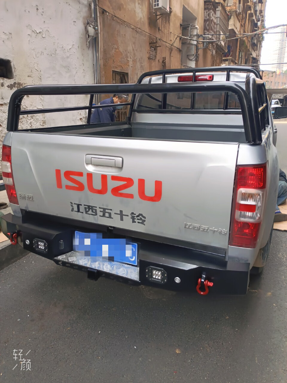 工马江西五十铃皮卡后杠 瑞迈 dmax 铃拓 竞技后杠 保险杆 拖车杠