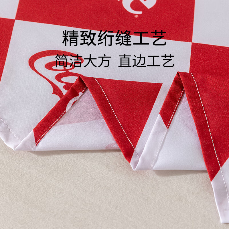 可口可乐亲肤磨毛加厚床单单件防脏被罩宿舍单人旅行必备 乐享滋味 230cm*245cm