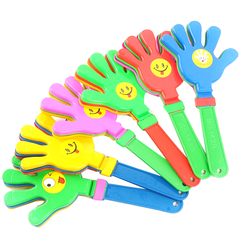 佳茉 發(fā)光手掌拍裝飾道具年會演唱會圣誕節(jié)掌玩具熒光棒手掌拍5只裝