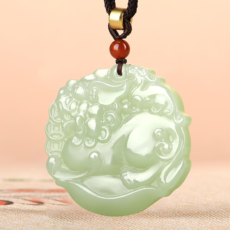 佳媛玉业和田玉貔貅玉吊坠 男女士款玉坠玉石玉挂坠