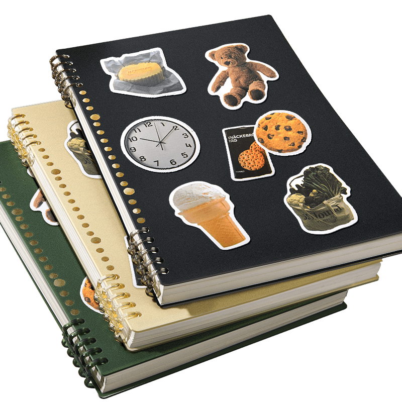 舒星 B5活頁筆記本本子60張高顏值可拆卸的高中生專用日記本初中生記事本線圈錯題本活頁夾學生 奶黃色