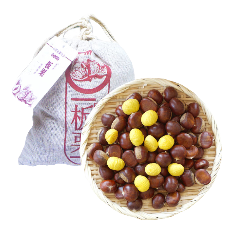 聚懷齋河北農(nóng)特產(chǎn) 河北遷西板栗1斤裝  生油栗子  新鮮板栗