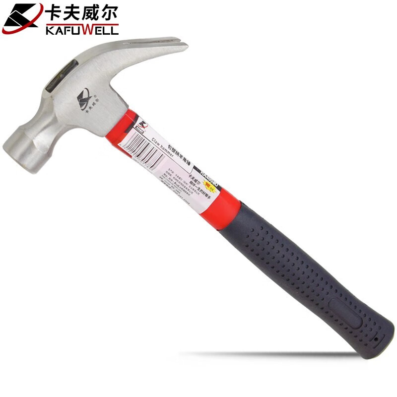 卡夫威尔包塑柄羊角锤铁锤榔头木工锤工具起钉锤救生锤子HA4003D 包塑柄羊角锤250gHA4003D