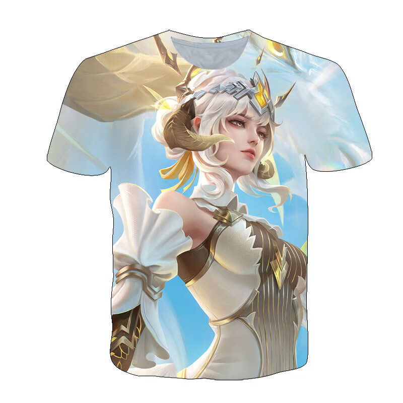 王者荣耀t恤短袖百里守约碎云衣服男女装春夏中学生青少年t恤cos 伽罗