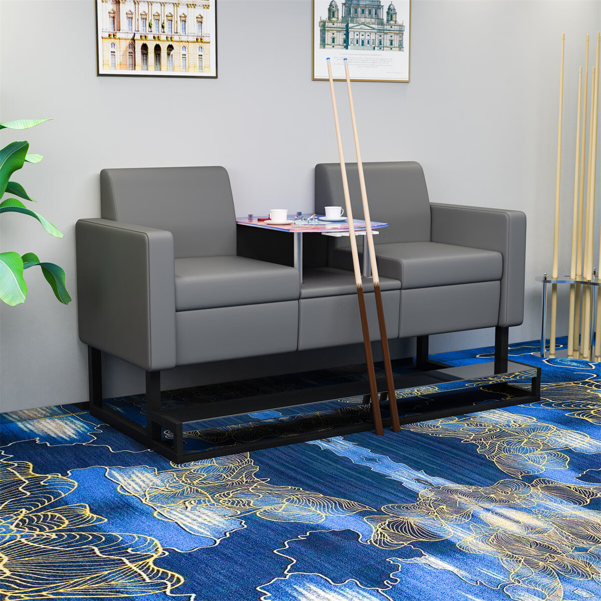 lism台球椅 台球厅沙发观球椅球室专用沙发台球椅球房台球椅观球座椅