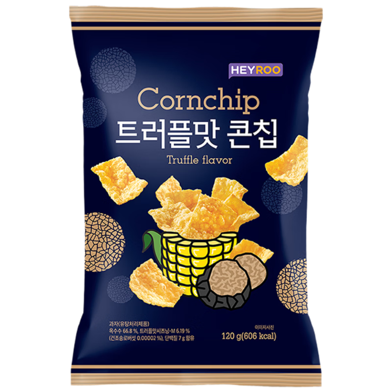 HEYROO 松露风味玉米片 120g/包 韩国原装进口 零食【短保-5.27到期】