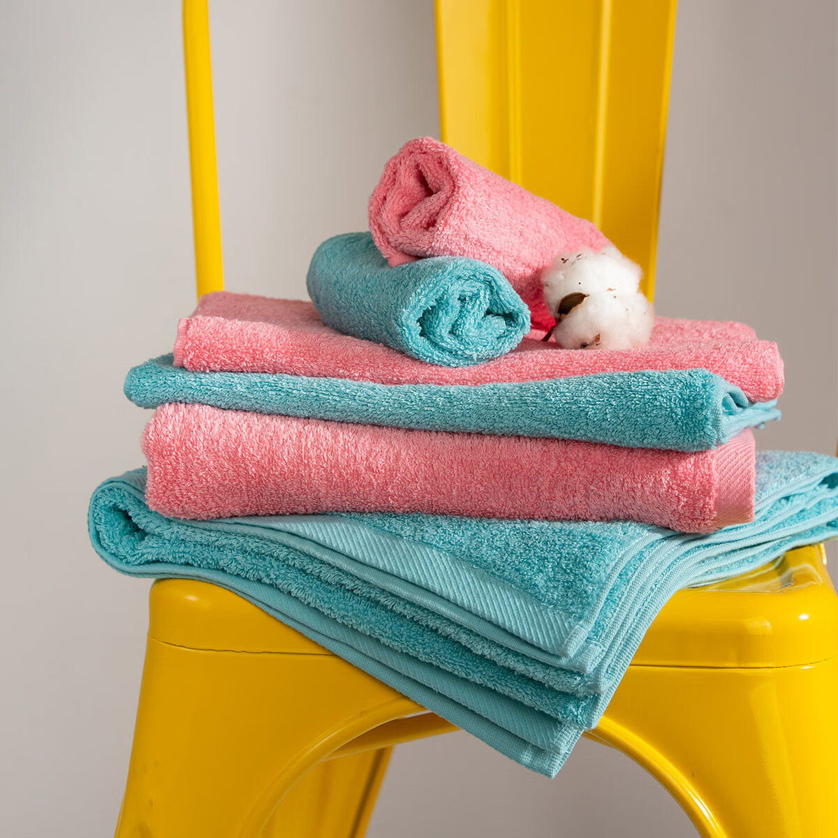 内野（UCHINO）A类全棉抗菌浴巾毛巾柔软舒适纯棉洗脸巾吸水快速TK 炫彩柔软浴巾-蓝色